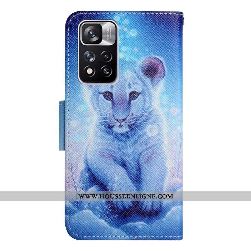 Housse Xiaomi Redmi Note 11 Pro Plus 5G Tigre des Neiges