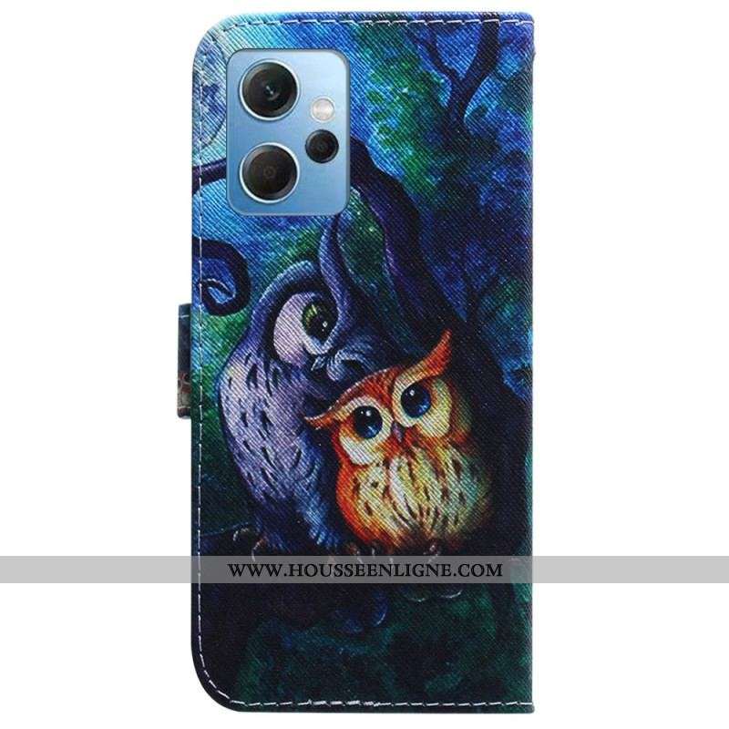 Housse Xiaomi Redmi Note 12 4G Peinture Hiboux