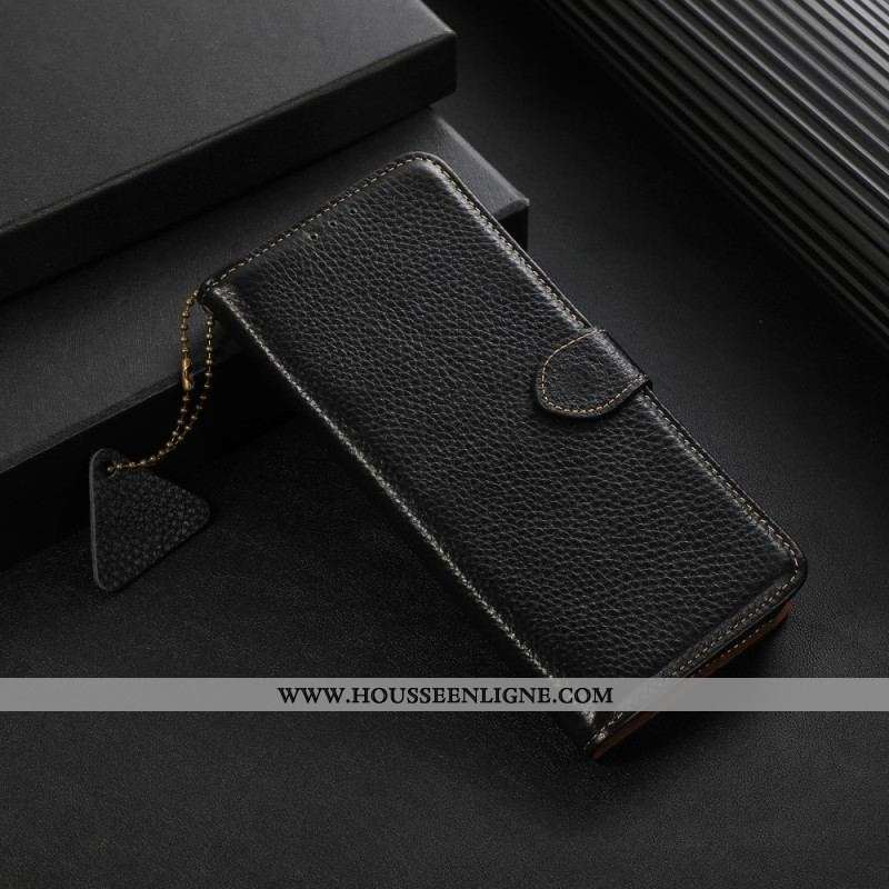 Housse Xiaomi Redmi Note 12 4G Véritable Cuir RFID