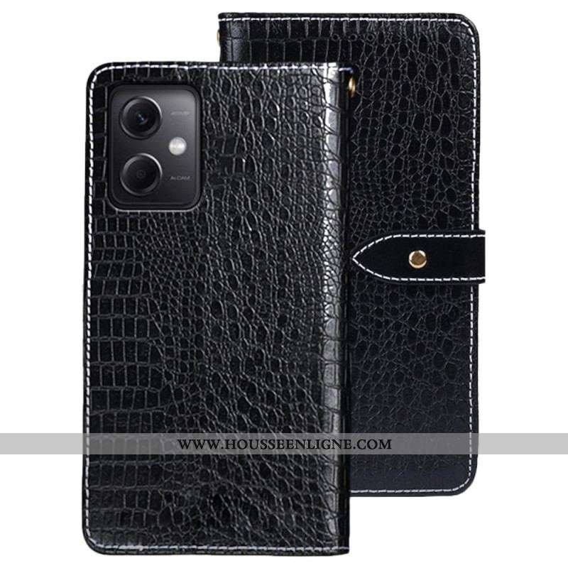 Housse Xiaomi Redmi Note 12/Poco X5 5G Crocodile IDEWEI