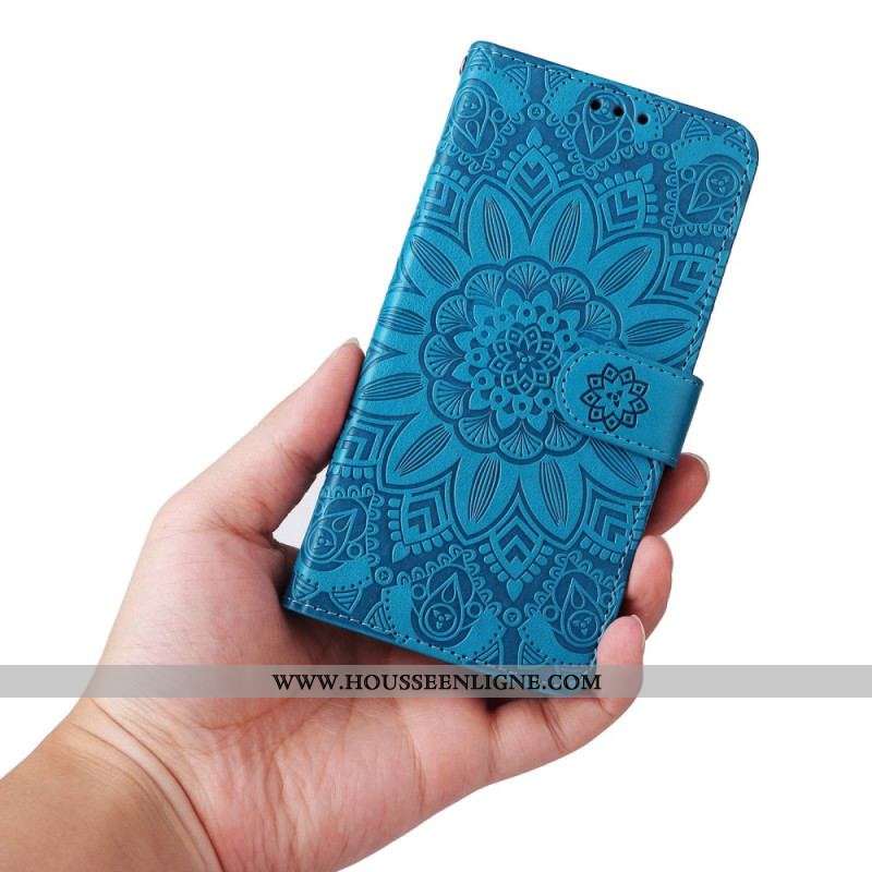 Housse Xiaomi Redmi Note 12/Poco X5 5G Déco Mandala à Lanière