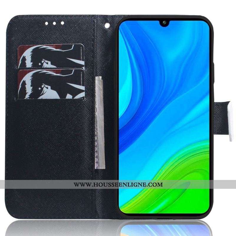 Housse Xiaomi Redmi Note 12/Poco X5 5G Panda à Lanière