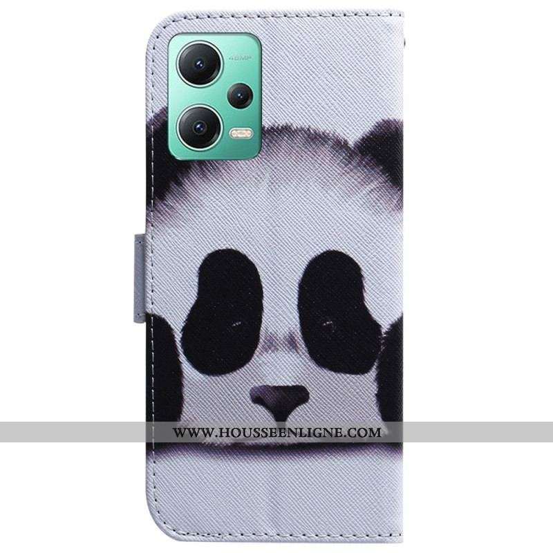 Housse Xiaomi Redmi Note 12/Poco X5 5G Panda à Lanière