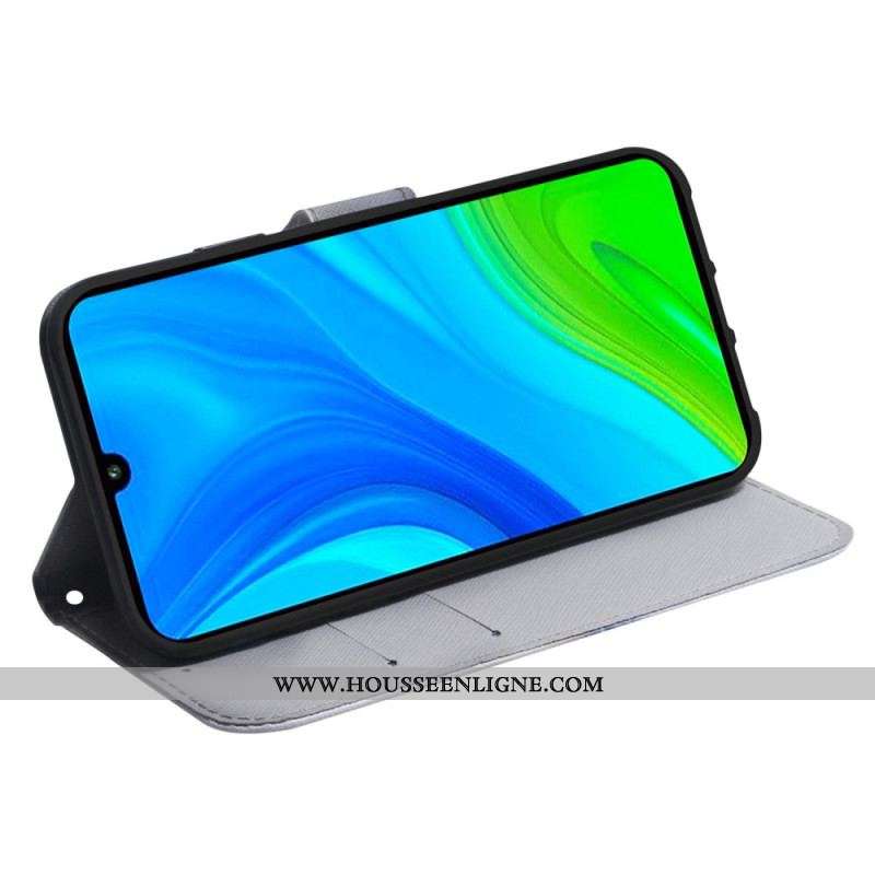 Housse Xiaomi Redmi Note 12/Poco X5 5G Peinture Hiboux à Lanière