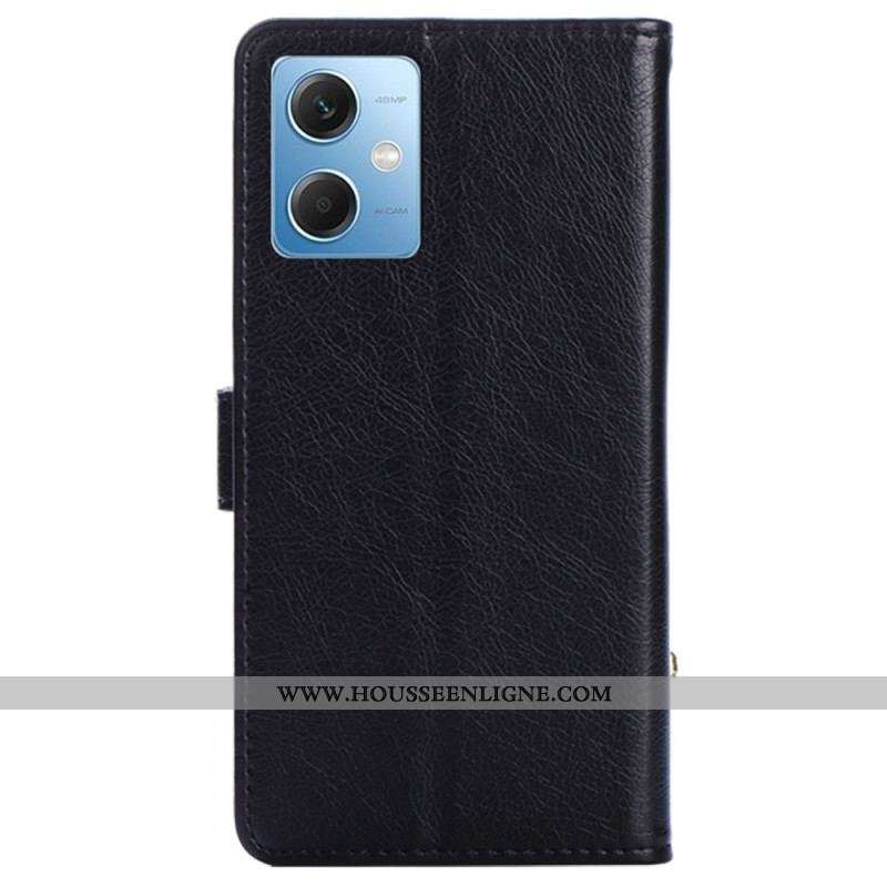 Housse Xiaomi Redmi Note 12/Poco X5 5G Porte-Monnaie Zippé