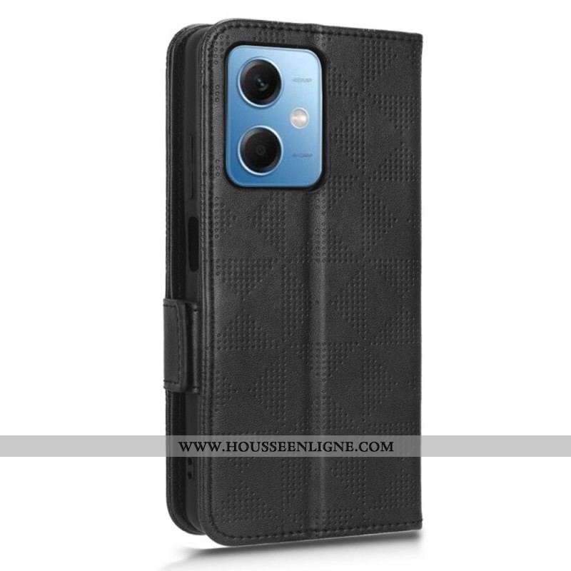 Housse Xiaomi Redmi Note 12/Poco X5 5G Triangles avec Lanière