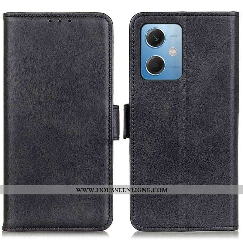 Housse Xiaomi Redmi Note 12/Poco X5 Double Fermoir