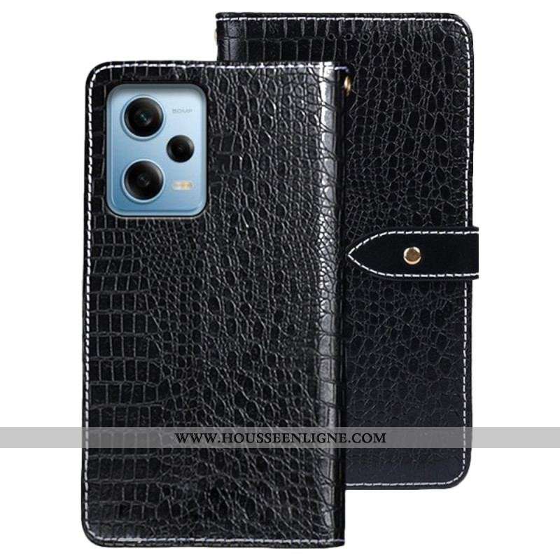 Housse Xiaomi Redmi Note 12 Pro/Poco X5 Pro 5G Crocodile IDEWEI