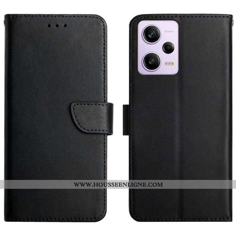 Housse Xiaomi Redmi Note 12 Pro/Poco X5 Pro 5G Cuir Nappa Véritable