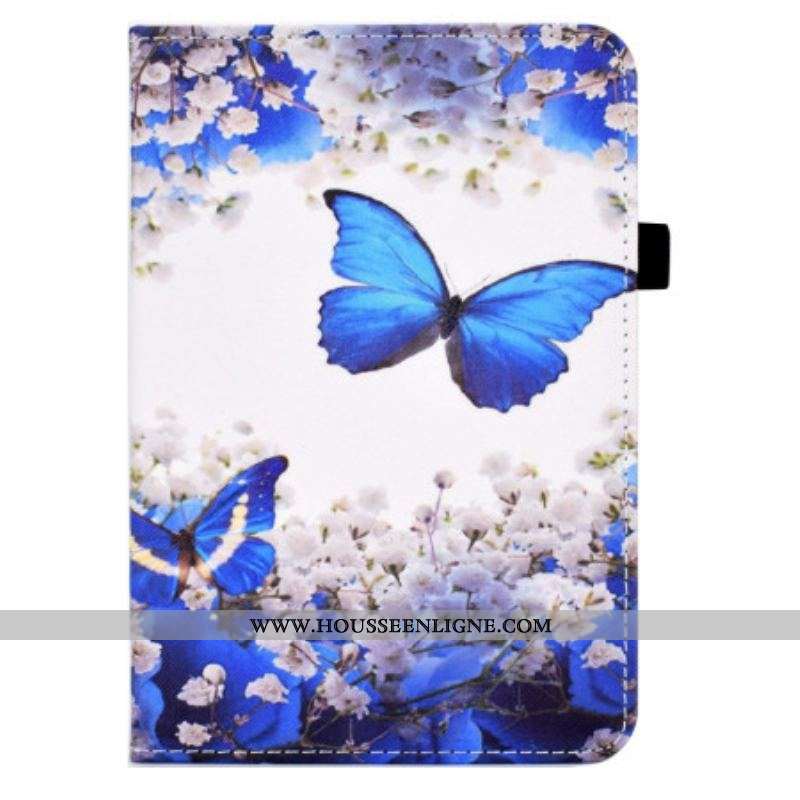 Housse iPad 10.9'' (2022) Papillons Bleus