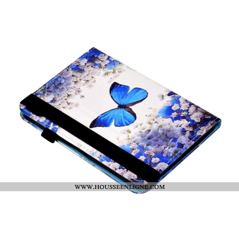 Housse iPad 10.9'' (2022) Papillons Bleus