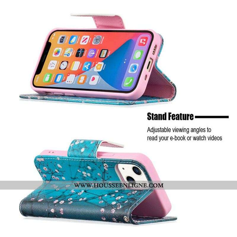 Housse iPhone 13 MIni Brancche Fleurie