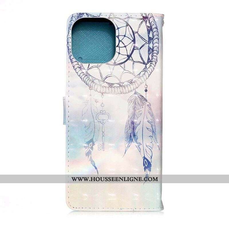 Housse iPhone 13 Mini Attrape Rêves Aquarelle