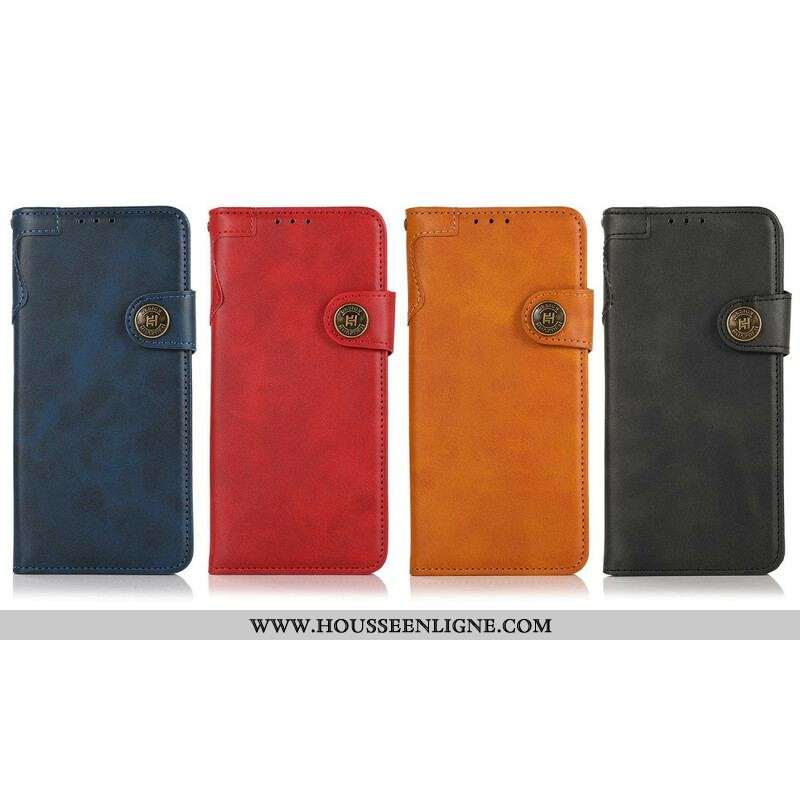 Housse iPhone 13 Mini Bouton Magnétique KHAZNEH