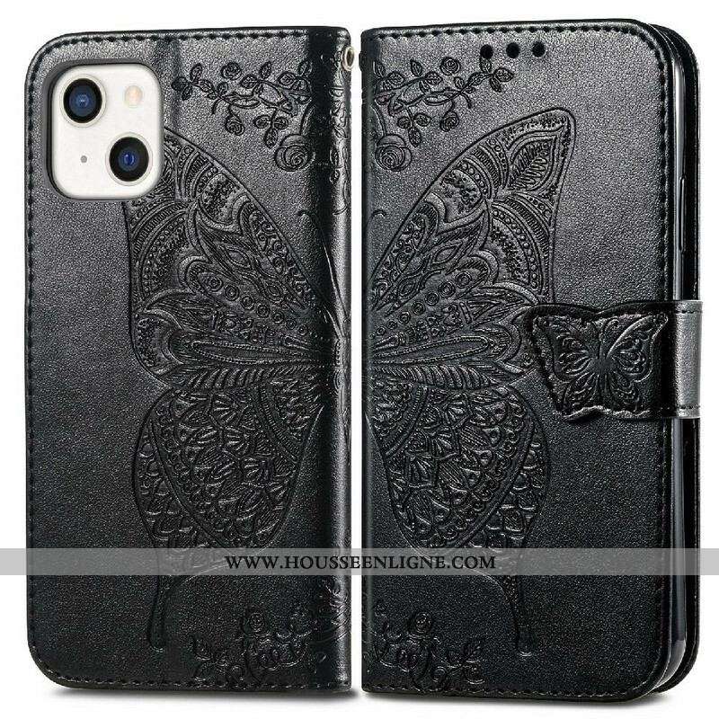 Housse iPhone 13 Mini Demi Papillons