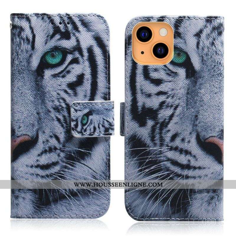 Housse iPhone 13 Mini Face de Tigre