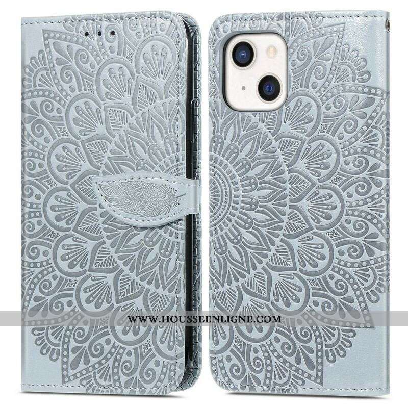 Housse iPhone 13 Mini Feuilles Tribales