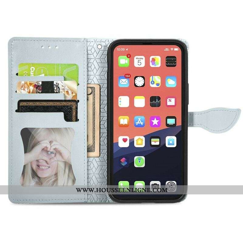 Housse iPhone 13 Mini Feuilles Tribales