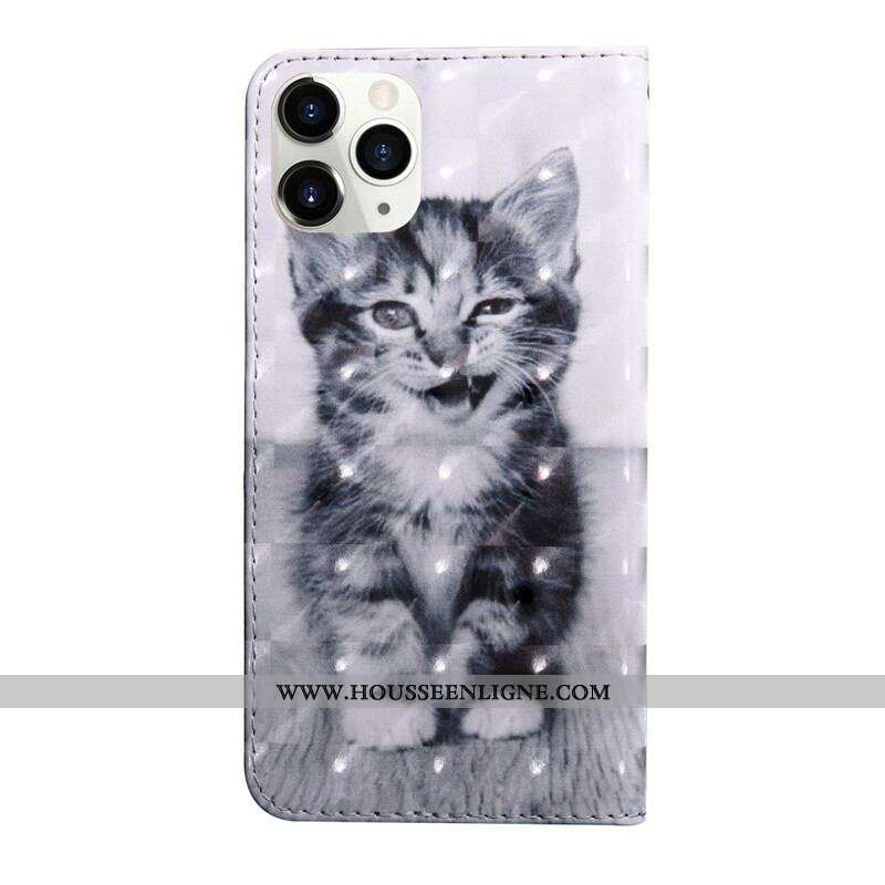 Housse iPhone 13 Mini Light Spot Ignace le Chaton