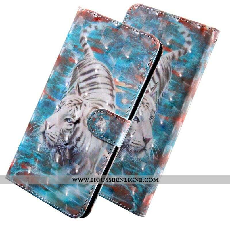 Housse iPhone 13 Mini Light Spot Lucien le Tigre