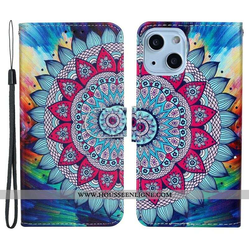 Housse iPhone 13 Mini Mandala Ultra Coloré