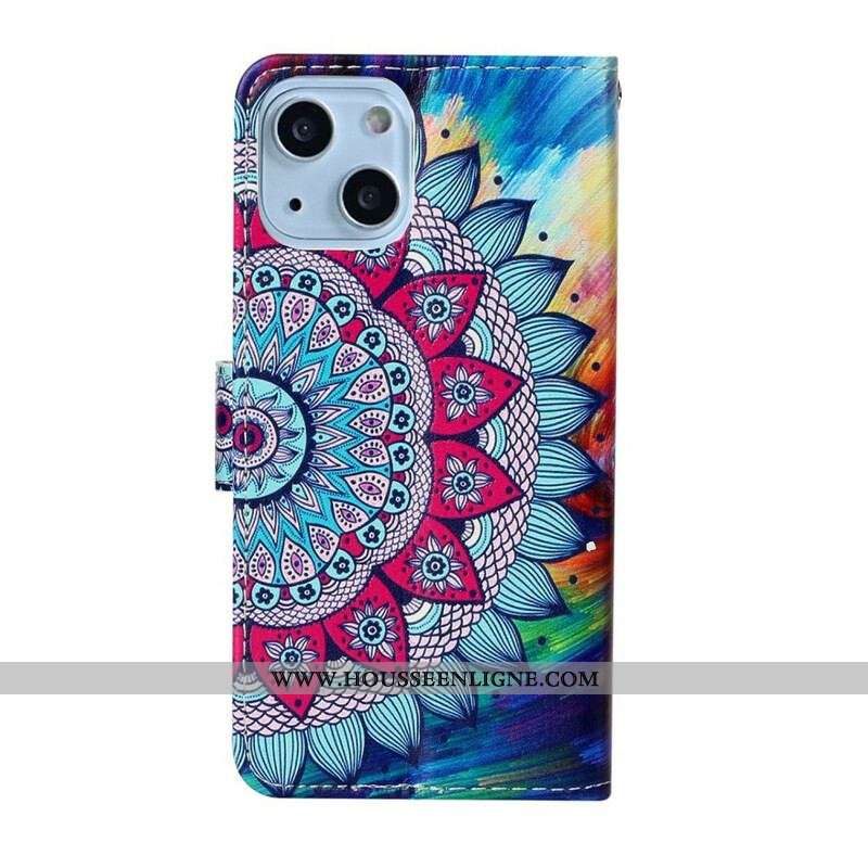 Housse iPhone 13 Mini Mandala Ultra Coloré