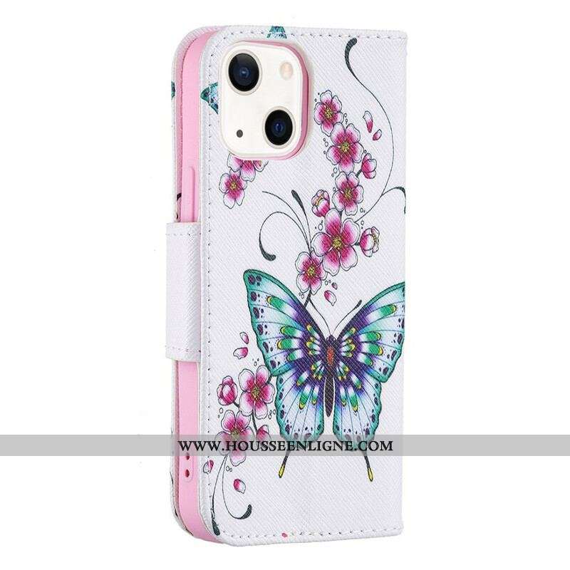 Housse iPhone 13 Mini Merveilleux Papillons