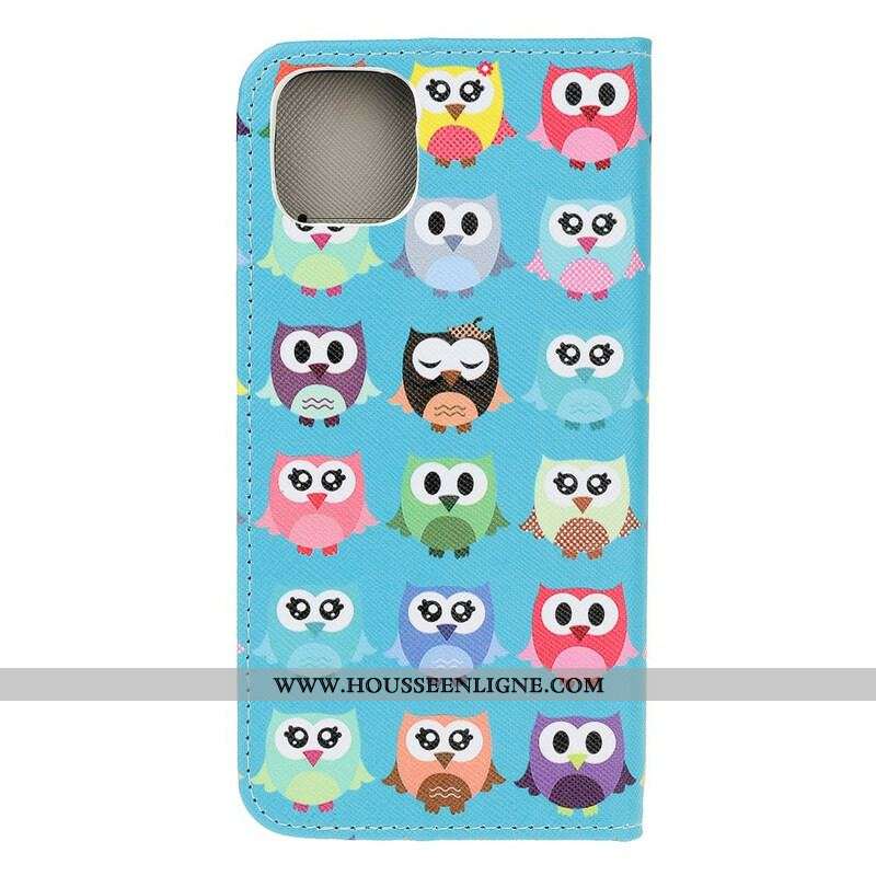 Housse iPhone 13 Mini Multiples Hiboux