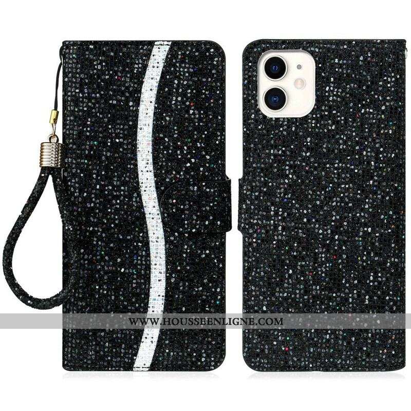 Housse iPhone 13 Mini Paillettes S Design