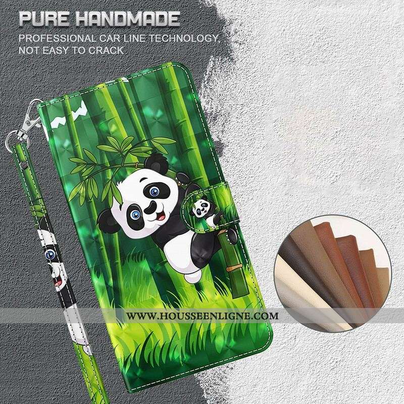 Housse iPhone 13 Mini Panda et Bambou