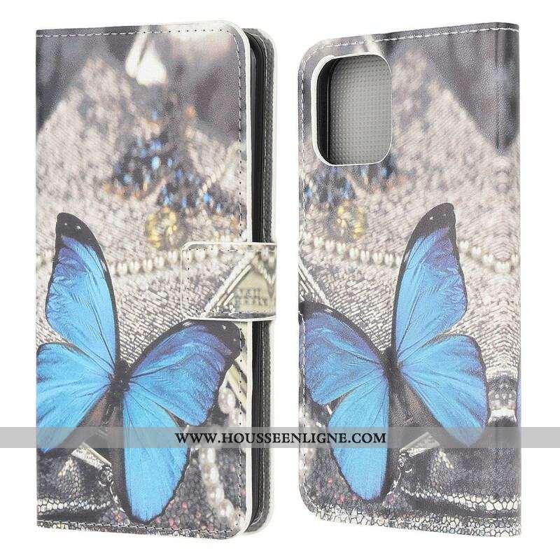 Housse iPhone 13 Mini Papillon Bleu