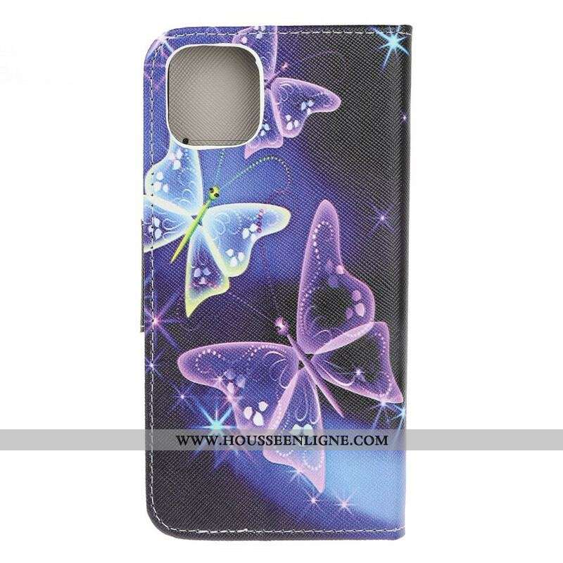 Housse iPhone 13 Mini Papillons Modernes