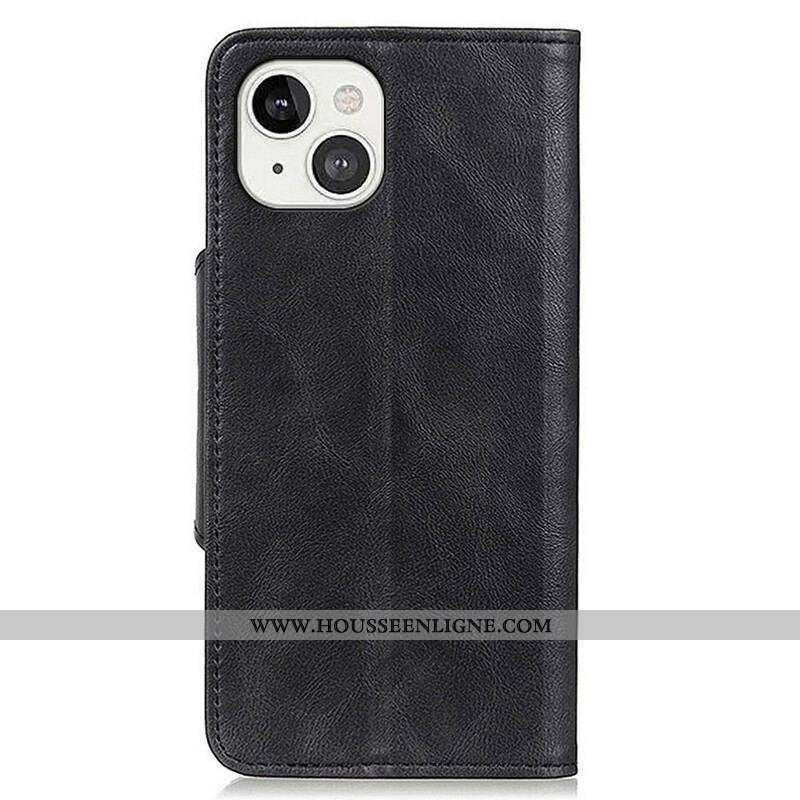 Housse iPhone 13 Mini Simili Cuir Bouton