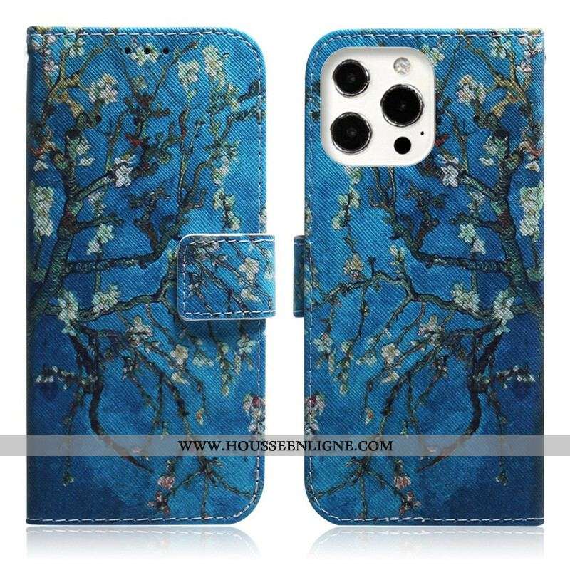 Housse iPhone 13 Pro Branche d'Arbre Fleuri