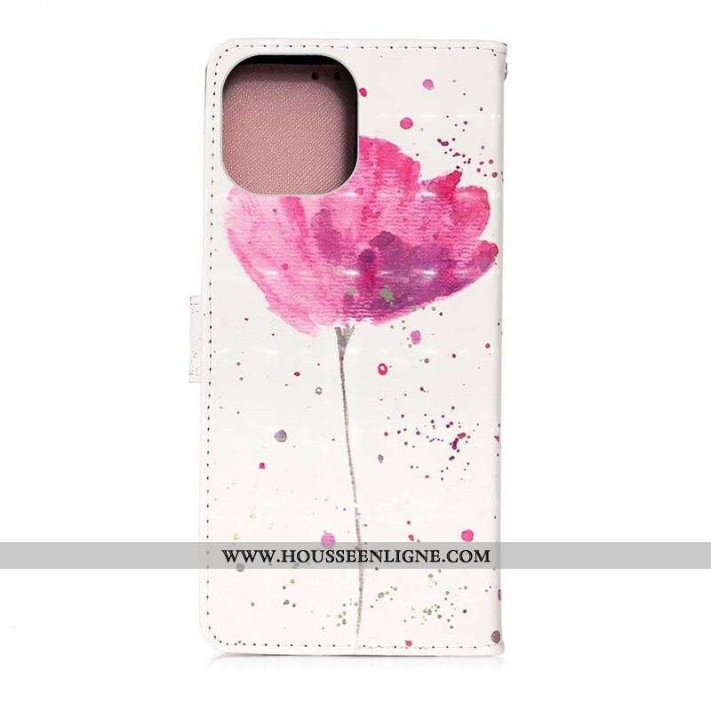 Housse iPhone 13 Pro Coquelicot Aquarelle