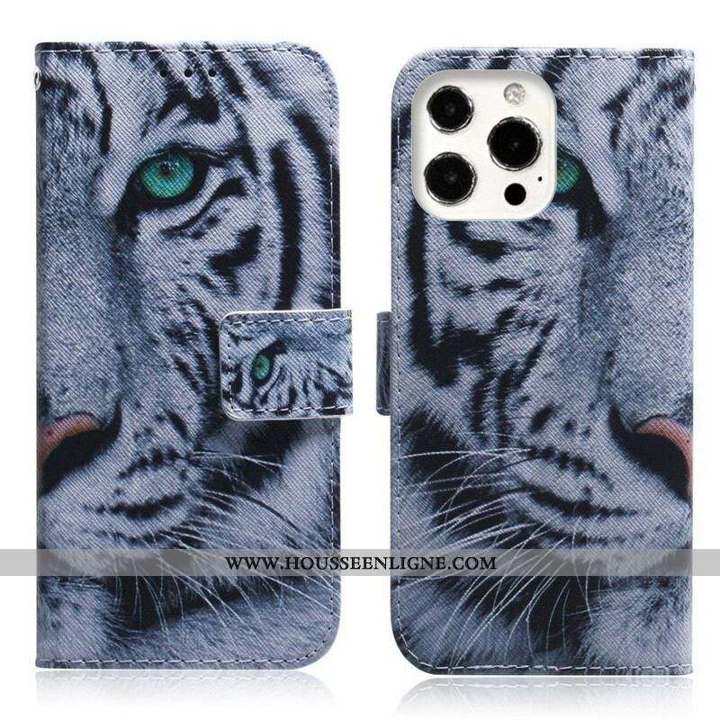 Housse iPhone 13 Pro Face de Tigre