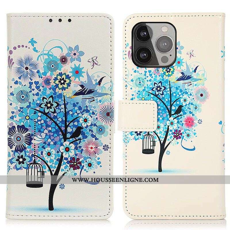 Housse iPhone 13 Pro Max Arbre Fleuri