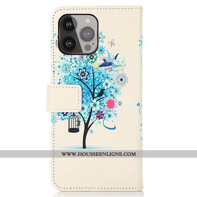 Housse iPhone 13 Pro Max Arbre Fleuri