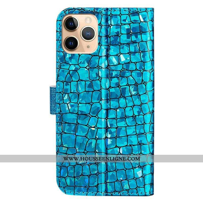 Housse iPhone 13 Pro Max Croco Diamants