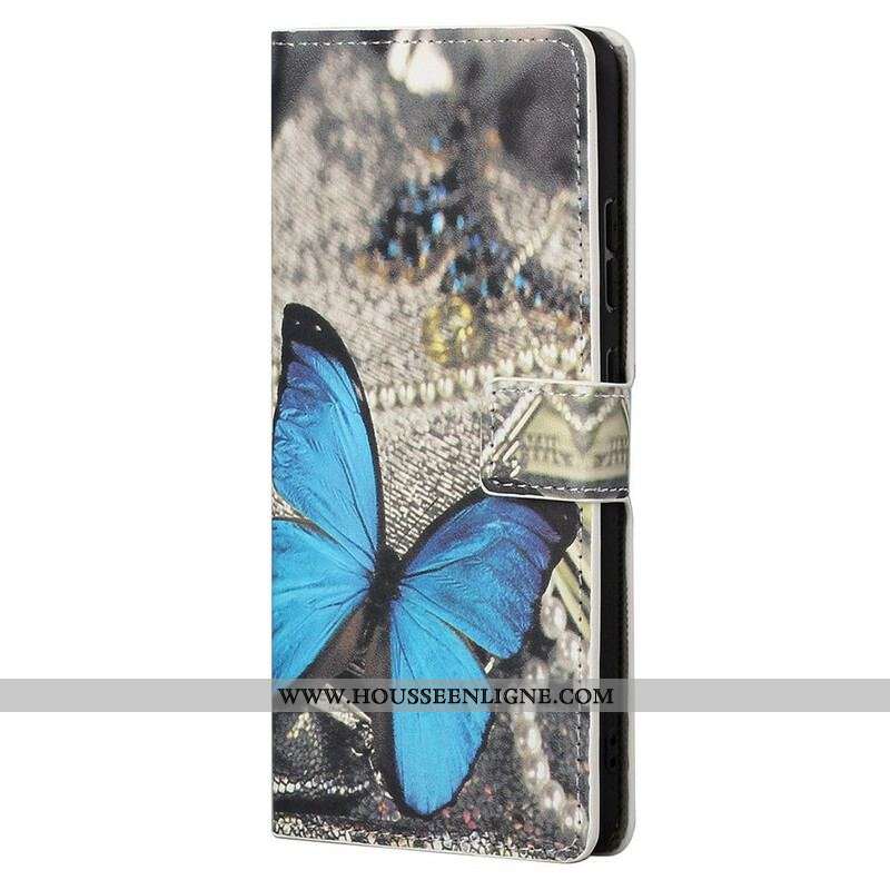 Housse iPhone 13 Pro Max Papillon Bleu