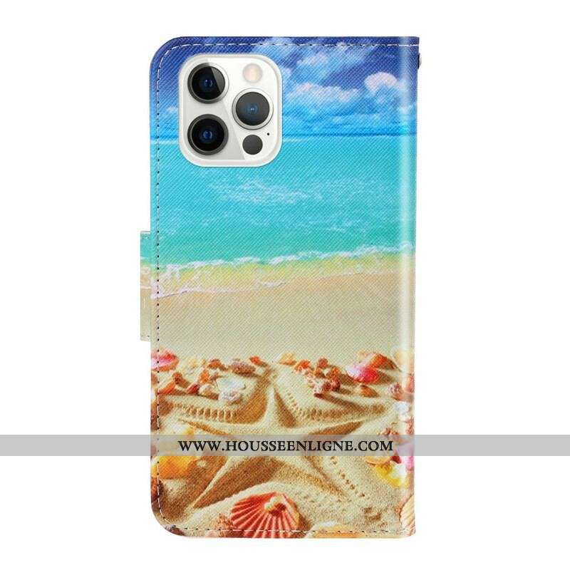 Housse iPhone 13 Pro Plage à Lanière