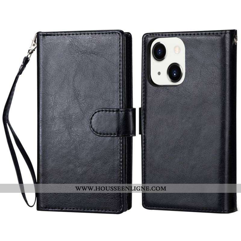 Housse iPhone 14 Coque Détachable 9 Porte-Cartes