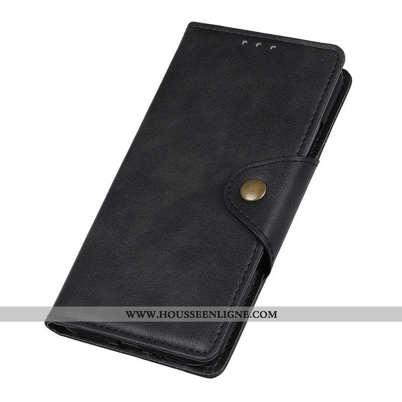 Housse iPhone 14 Plus Simili Cuir Bouton