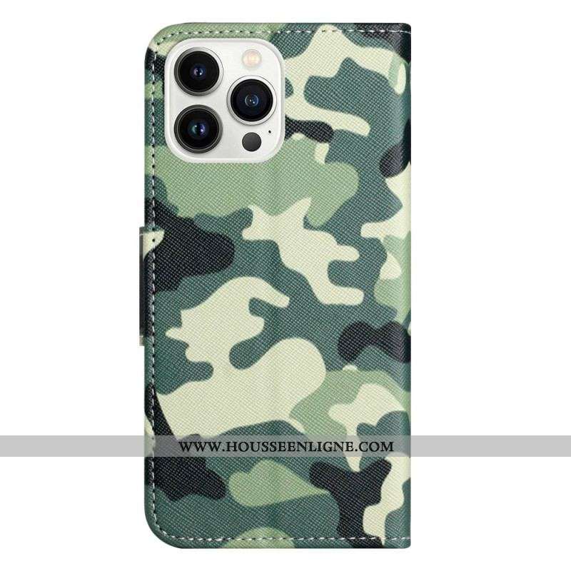 Housse iPhone 14 Pro Camouflage Militaire