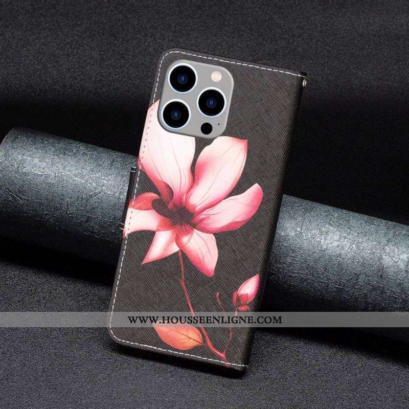 Housse iPhone 14 Pro Max Fleur Rose