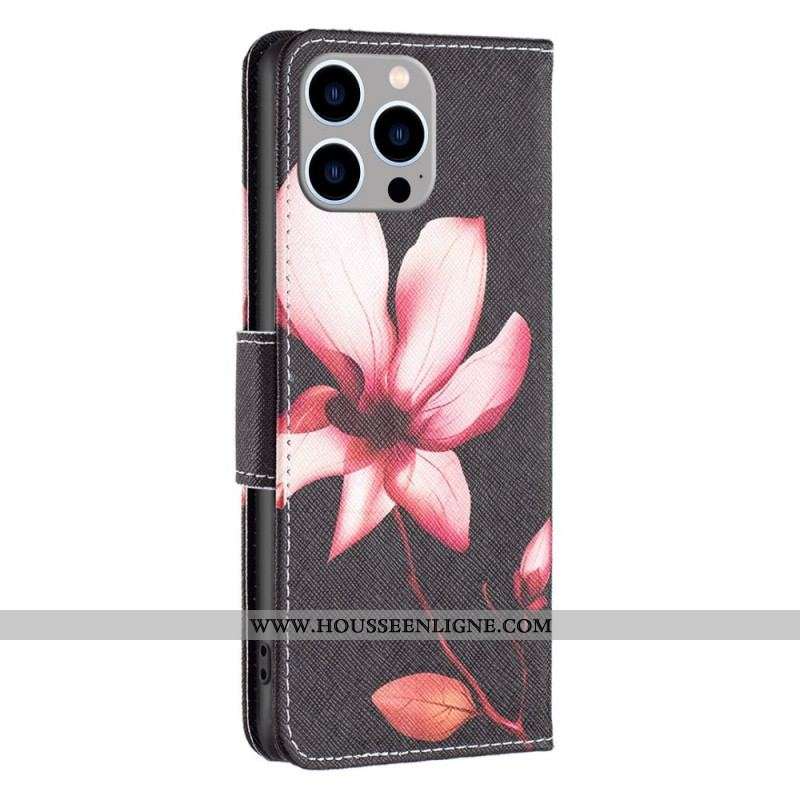 Housse iPhone 14 Pro Max Fleur Rose