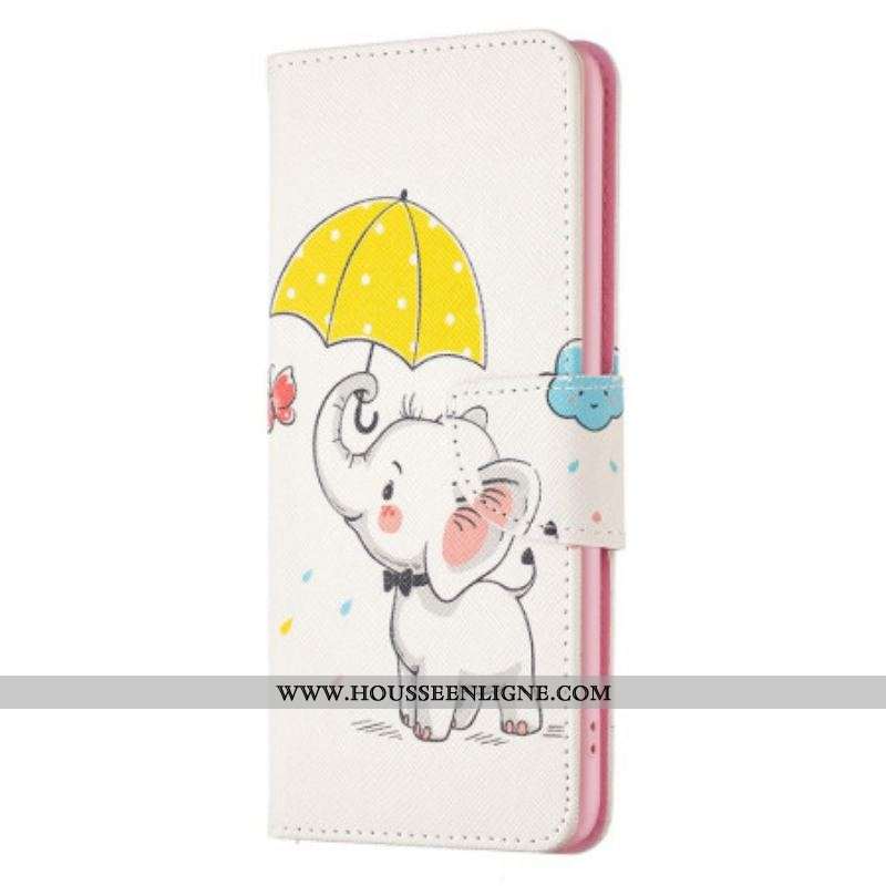 Housse iPhone 14 Pro Max Éléphant sous la Pluie