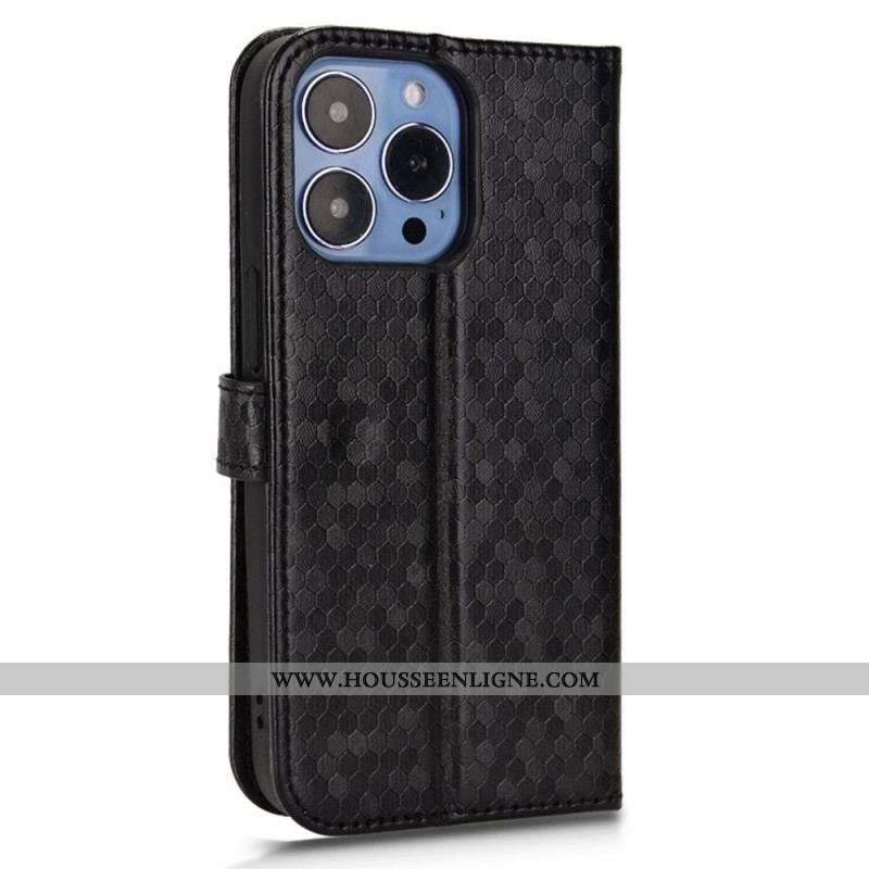 Housse iPhone 14 Pro Motif 3D à Lanière