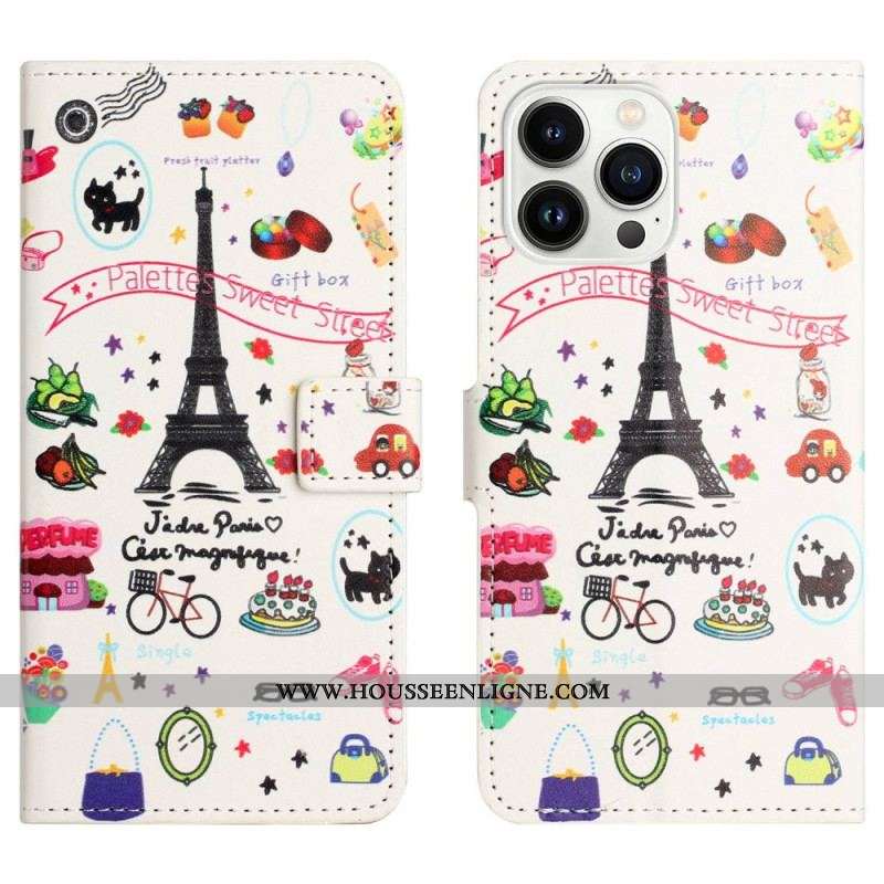 Housse iPhone 14 Pro Sweet Paris