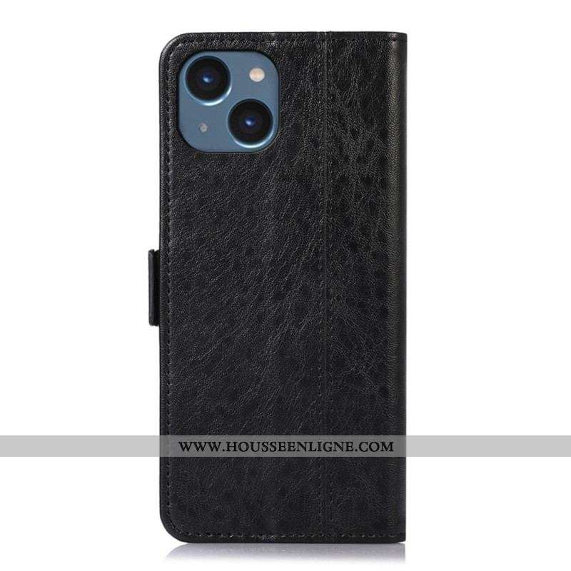 Housse iPhone 14 Simili Cuir Discret